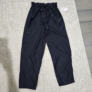 NWT Zara Dark Blue High Waist Lightweight Joggers size Medium